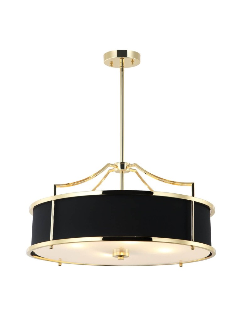 Hampton style chandeliers - Orlicki Design Stanza Gold Nero M 4xE27 Gold/Black - product kolory-swiatla.pl 2