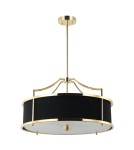 Hampton style chandeliers - Orlicki Design Stanza Gold Nero M 4xE27 Gold/Black - product 3