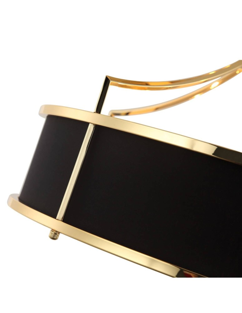 Hampton style chandeliers - Orlicki Design Stanza Gold Nero M 4xE27 Gold/Black - product kolory-swiatla.pl 4