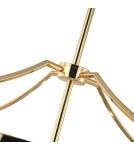 Hampton style chandeliers - Orlicki Design Stanza Gold Nero M 4xE27 Gold/Black - product 5