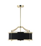 Hampton style chandeliers - Orlicki Design Stanza Gold Nero S 3xE27 Gold/Black - product 1