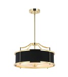 Hampton style chandeliers - Orlicki Design Stanza Gold Nero S 3xE27 Gold/Black - product 2