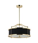 Hampton style chandeliers - Orlicki Design Stanza Gold Nero S 3xE27 Gold/Black - product 3