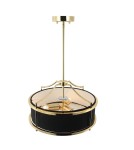 Hampton style chandeliers - Orlicki Design Stanza Gold Nero S 3xE27 Gold/Black - product 4