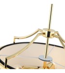 Hampton style chandeliers - Orlicki Design Stanza Gold Nero S 3xE27 Gold/Black - product 7