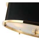 Hampton style chandeliers - Orlicki Design Stanza Gold Nero S 3xE27 Gold/Black - product 8