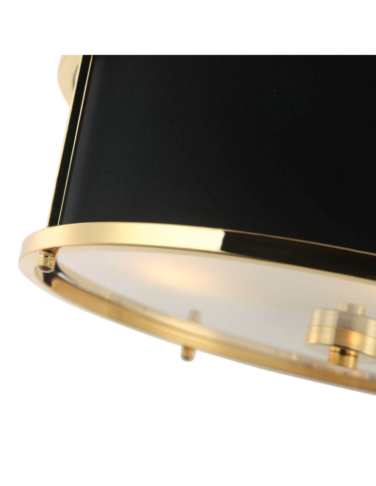 Hampton style chandeliers - Orlicki Design Stanza Gold Nero S 3xE27 Gold/Black - product kolory-swiatla.pl 8