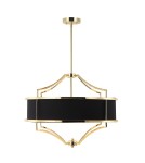 Hampton style chandeliers - Orlicki Design Stesso Gold Nero M 4xE27 Gold/Black - product 2
