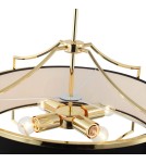 Hampton style chandeliers - Orlicki Design Stesso Gold Nero M 4xE27 Gold/Black - product 4