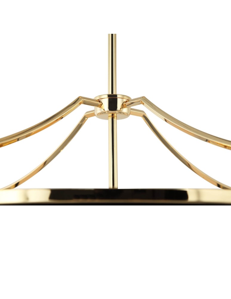 Hampton style chandeliers - Orlicki Design Stesso Gold Nero M 4xE27 Gold/Black - product kolory-swiatla.pl 5