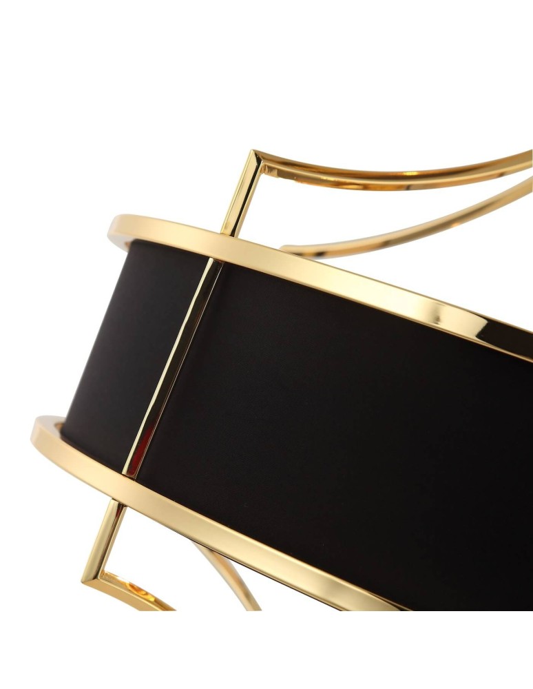 Hampton style chandeliers - Orlicki Design Stesso Gold Nero M 4xE27 Gold/Black - product kolory-swiatla.pl 7