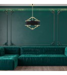 Hampton style chandeliers - Orlicki Design Stesso Gold Nero M 4xE27 Gold/Black - product 9