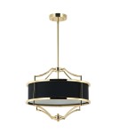 Hampton style chandeliers - Orlicki Design Stesso Gold Nero S 3xE27 Gold/Black - product 3