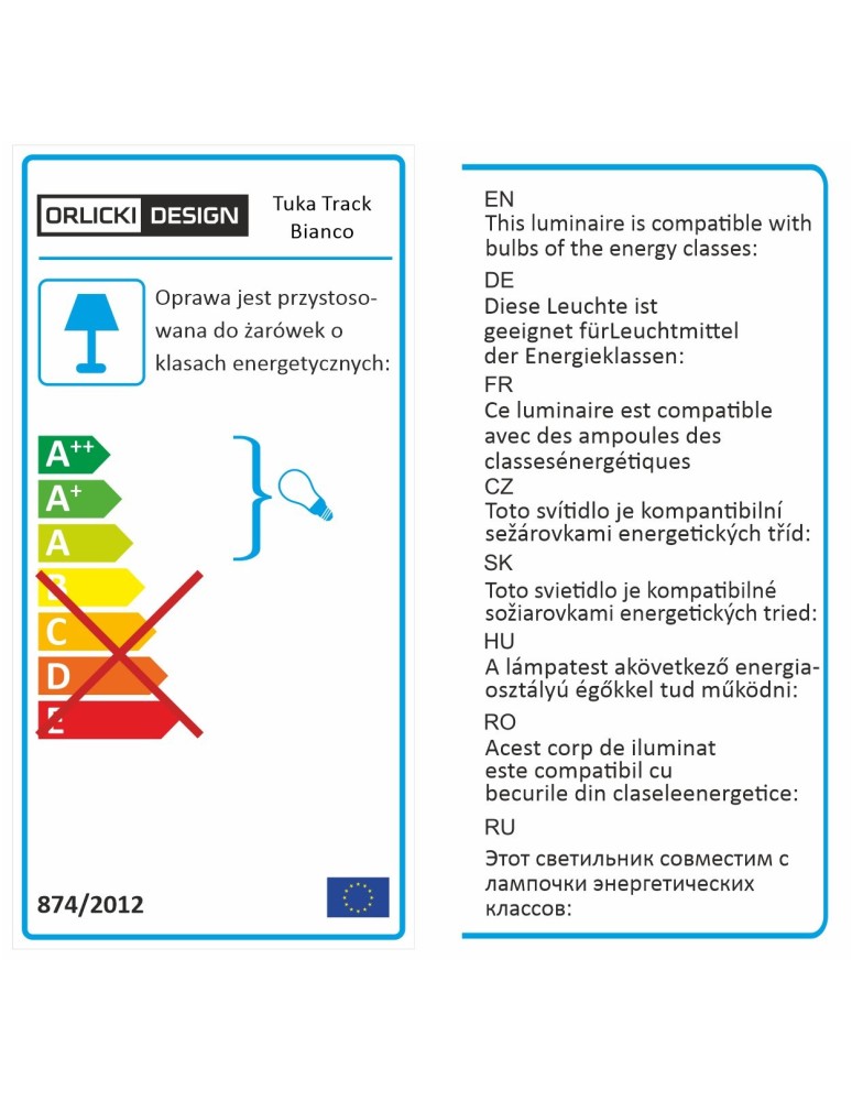 Lamps for 1 phase busbars - Orlicki Design Tuka Track Bianco 1xGU10 White - product kolory-swiatla.pl 8