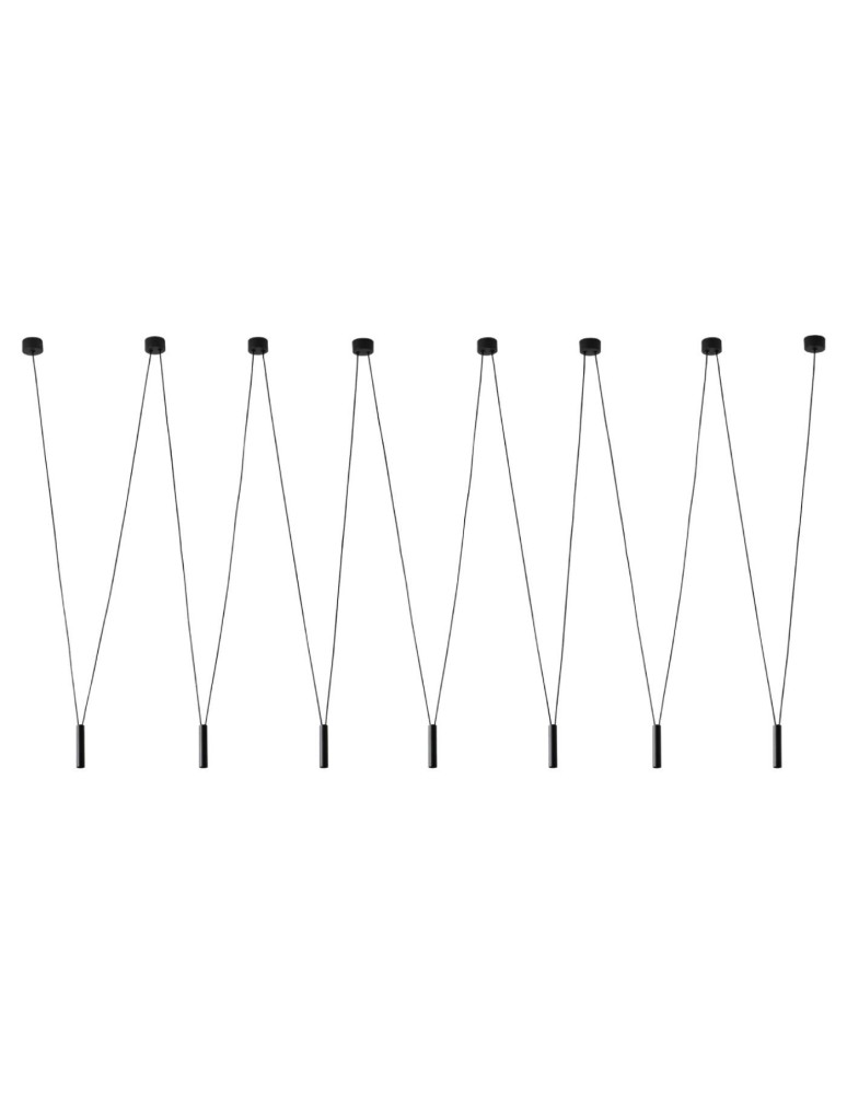 Pendant lamps - Orlicki Design Viva VII Nero 7xG9 Black - product kolory-swiatla.pl 1