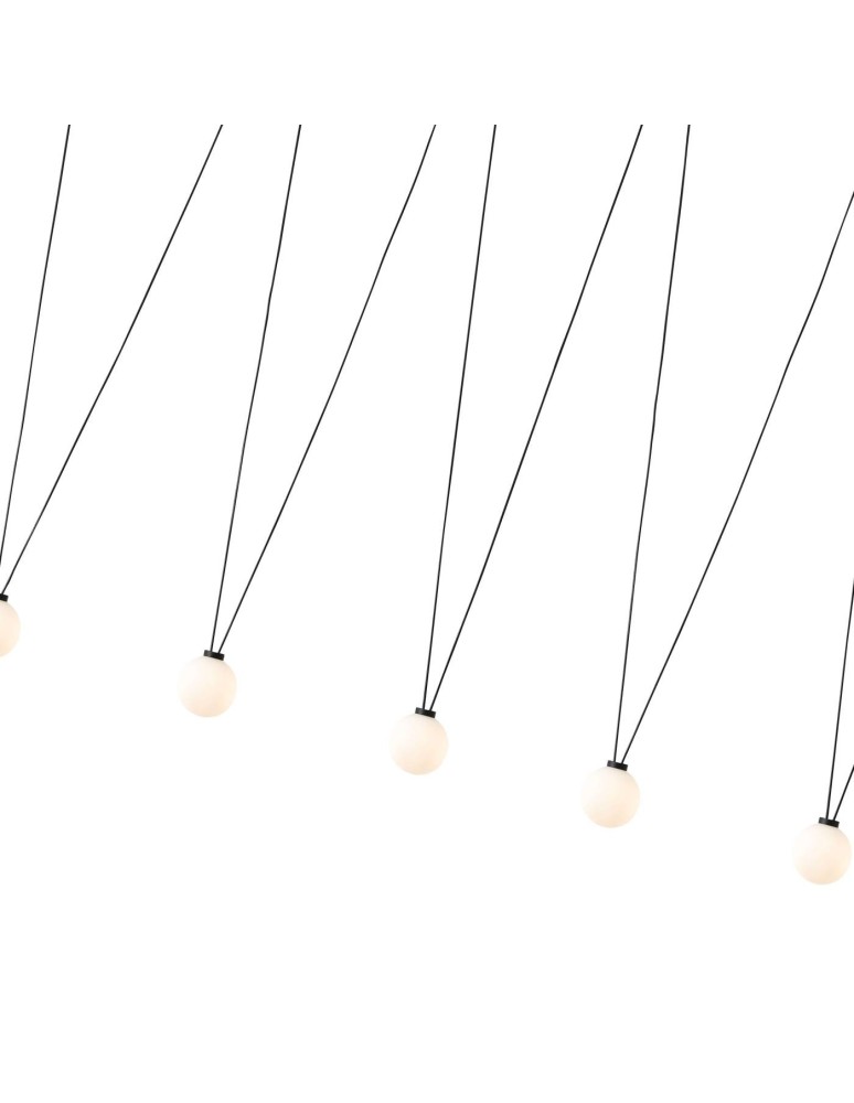 Pendant lamps - Orlicki Design Movo VII 7xG9 Black/Milky White - product kolory-swiatla.pl 4