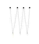 Pendant lamps - Orlicki Design Movo III 3xG9 Black/Milky White - product 1