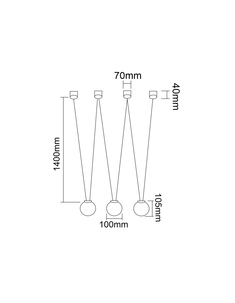 Pendant lamps - Orlicki Design Movo III 3xG9 Black/Milky White - product kolory-swiatla.pl 3