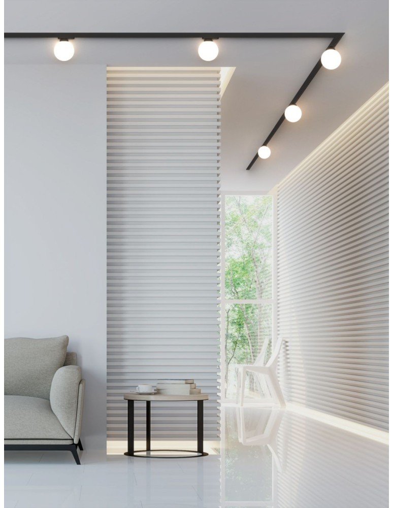 Lamps for 1 phase busbars - Orlicki Design Movo Track G9 Black/Milky White - product kolory-swiatla.pl 3