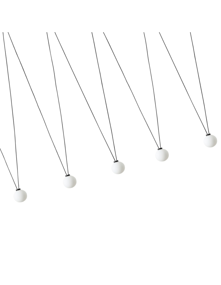 Designer pendant lamps - Orlicki Design Movo V 5xG9 Matte Black/Milky White - product kolory-swiatla.pl 3