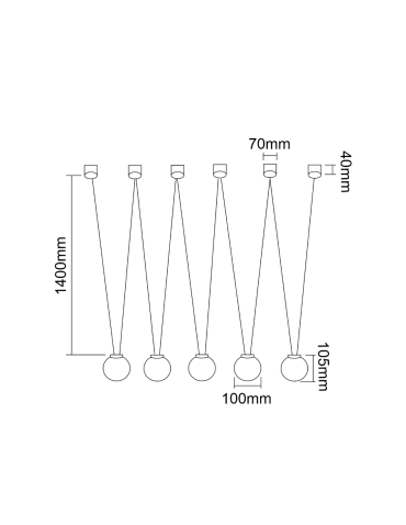 Orlicki Design Movo V 5xG9 Matte Black/Milky White - product 2