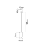 Ceiling spotlights - Orlicki Design Tuka Bianco L 1xGU10 White - product 9