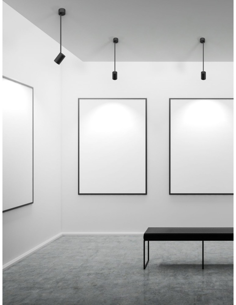 Ceiling spotlights - Orlicki Design Tuka Nero L 1xGU10 Black - product kolory-swiatla.pl 4