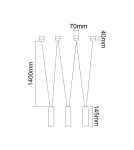 Pendant lamps - Orlicki Design Viva III Nero 3xG9 Black - product 2