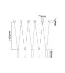 Pendant lamps - Orlicki Design Viva V Nero 5xG9 Black - product 2