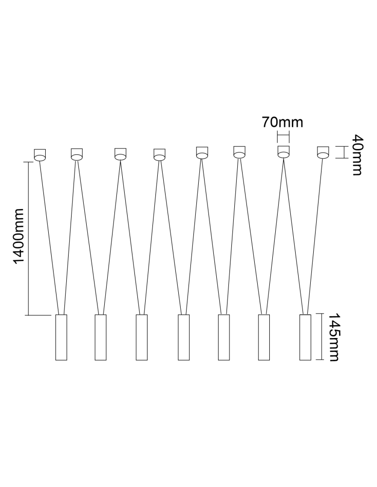 Pendant lamps - Orlicki Design Viva VII Bianco 7xG9 White - product kolory-swiatla.pl 2