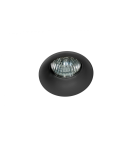 Round flush-mounted lamps - Azzardo IVO BLACK 1xGU10 Recessed Black AZ1716 - product 1
