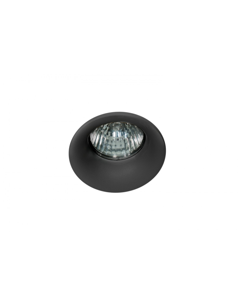 Round flush-mounted lamps - Azzardo IVO BLACK 1xGU10 Recessed Black AZ1716 - product kolory-swiatla.pl 1