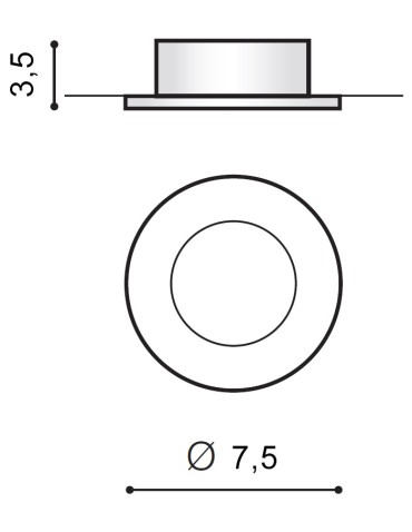 Azzardo IVO BLACK 1xGU10 Recessed Black AZ1716 - product 2
