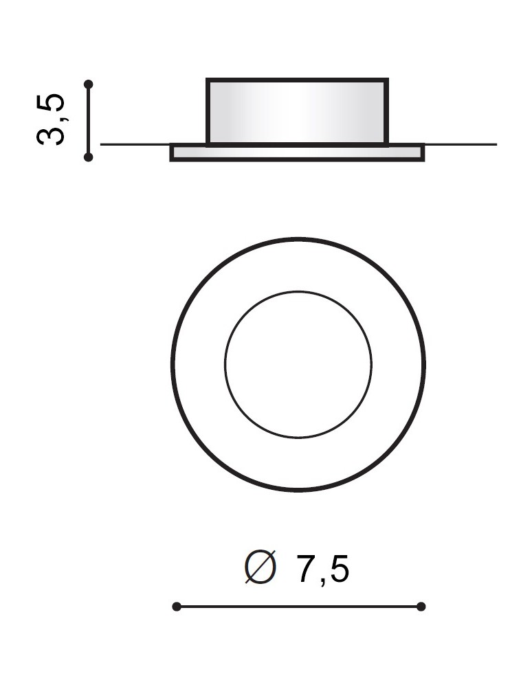 Round flush-mounted lamps - Azzardo IVO BLACK 1xGU10 Recessed Black AZ1716 - product kolory-swiatla.pl 2