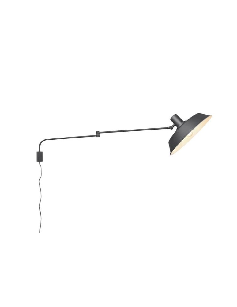 Cantilever wall lamps - Trio Bolder Wall Mount 1xE27 max 40W Black Matte 200300132 - product kolory-swiatla.pl 3