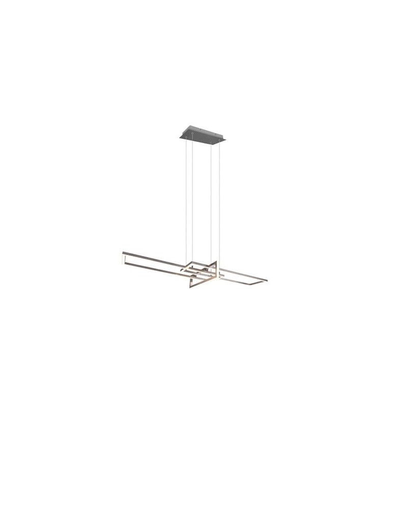 LED pendant lamps - Trio Salinas Pendant 1xLED max 34W 4200lm 3000K Nickel Mat 320310307 - product kolory-swiatla.pl 1