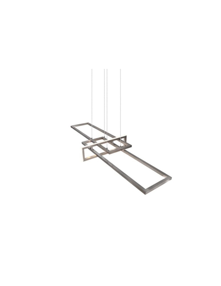 LED pendant lamps - Trio Salinas Pendant 1xLED max 34W 4200lm 3000K Nickel Mat 320310307 - product kolory-swiatla.pl 2