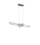 LED pendant lamps - Trio Salinas Pendant 1xLED max 34W 4200lm 3000K Nickel Mat 320310307 - product 4