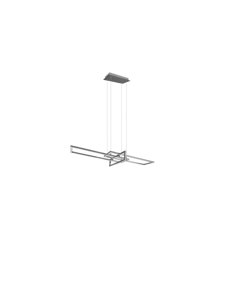 LED pendant lamps - Trio Salinas Pendant 1xLED max 34W 4200lm 3000K Nickel Mat 320310307 - product kolory-swiatla.pl 4
