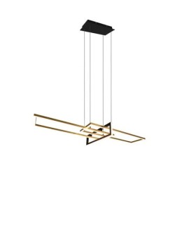 Trio Salinas Wisząca 1xLED max 34W 4200lm 3000K Mosiądz Mat 320310308