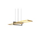 LED pendant lamps - Trio Salinas Pendant 1xLED max 34W 4200lm 3000K Brass Matte 320310308 - product 3