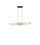 LED pendant lamps - Trio Salinas Pendant 1xLED max 34W 4200lm 3000K Brass Matte 320310308 - product 4