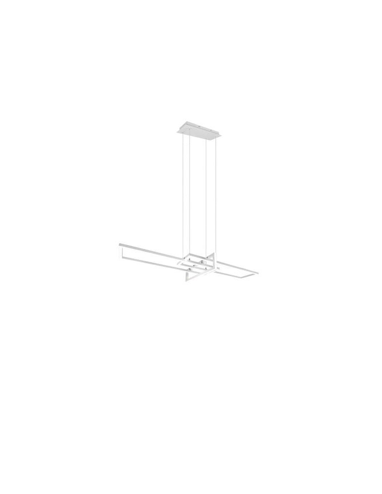 LED pendant lamps - Trio Salinas Pendant 1xLED max 34W 4400lm 4000K White Mat 320310331 - product kolory-swiatla.pl 1