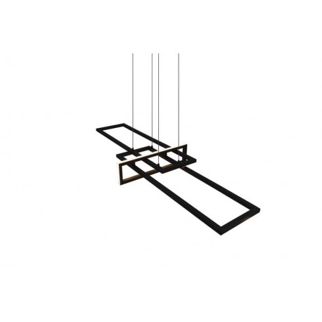 Trio Salinas Wisząca 1xLED max 34W 4200lm 3000K Czarny Mat 320310332