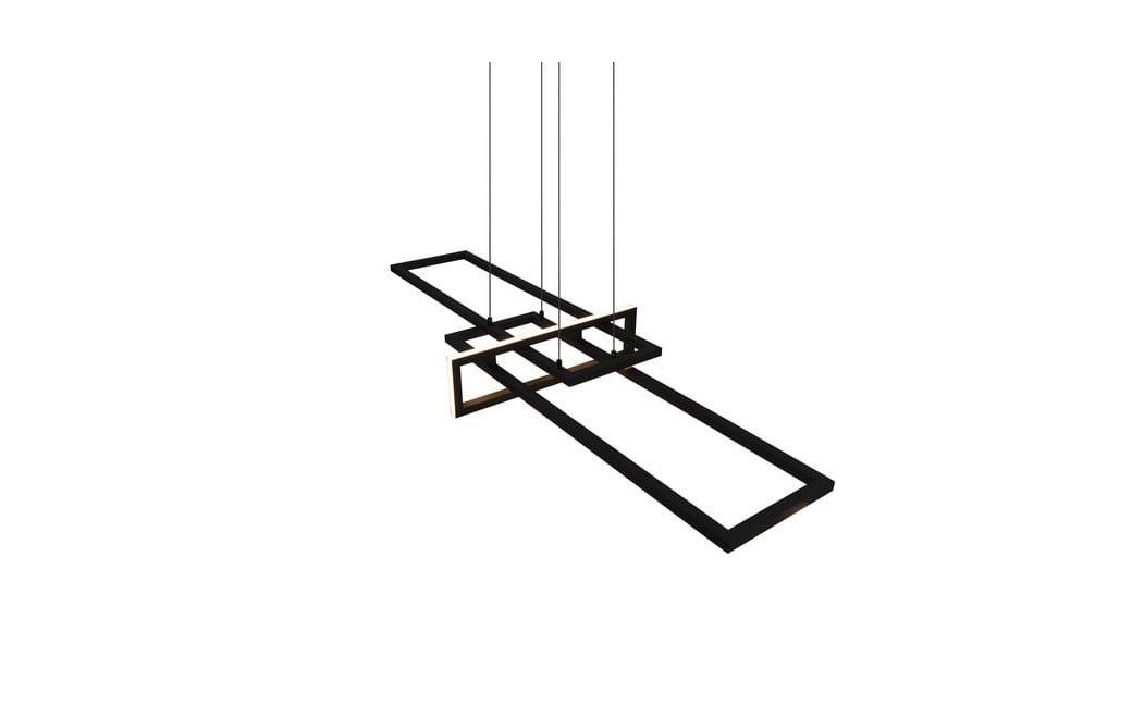 Trio Salinas Wisząca 1xLED max 34W 4200lm 3000K Czarny Mat 320310332