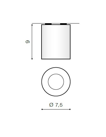 Azzardo BORIS BLACK 1xGU10 Surface Mounted Black AZ1110 - product 2