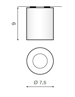 Azzardo BORIS BLACK 1xGU10 Surface Mounted Black AZ1110 - product 2