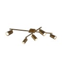 Ceiling lamps - Trio Marley Ceiling Light 5xGU10 max 35W Antique Brass 612400504 - product 1