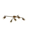 Trio Marley Ceiling Light 5xGU10 max 35W Antique Brass 612400504