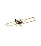 Modern ceiling lamps - Trio Salinas Ceiling 1xLED max 34W 3900lm 3000K Brass Matte 620310308 - product 1